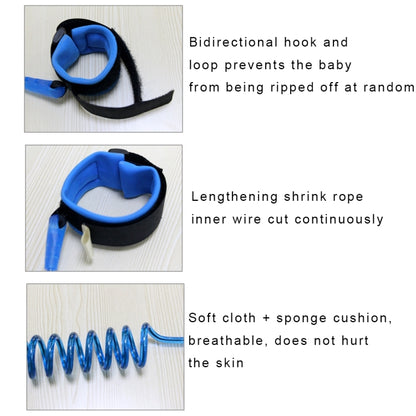 Kids Safety Harness Child Leash Anti Lost Wrist Link Traction Rope Anti Lost Bracelet, Length: 1.5m, 1.5m Orange, 1.5m Blue