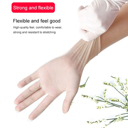 100 PCS Disposable PVC Examination Gloves Household Transparent Touchable Protective Gloves, Size: S, 100 PCS S