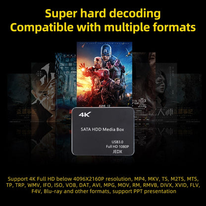 X8 UHD 4K Android 4.4.2 Media Player TV Box wtih Remote Control, RK3229 Quad Core up to 1.5GHz, RAM: 1GB, ROM: 8GB, Support WiFi, USB 3.0, HD Media Interface, TF Card, US Plug, X8 US Plug