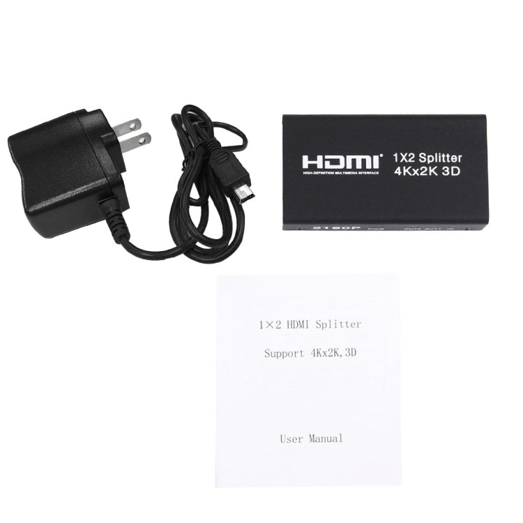 Mini HDMI 1x2 2160P Switch Splitter, Support 4Kx2K, 3D, Support 4Kx2K, 3D