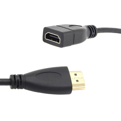 HDMI Male to HDMI Female Retractable Coiled Adapter Cable, Coiled Cable Stretches to 2.4m, HDMI AM to AF