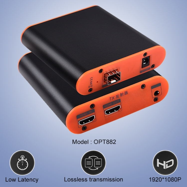 OPT882 HDMI Extender (Receiver & Sender) Fiber Optic Extender , Transmission Distance: 20KM, OPT882