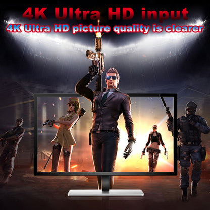 Z34 HDMI Female + Mic to HDMI Female + Audio + USB HD Video & Audio Capture Card with Loop, Z34