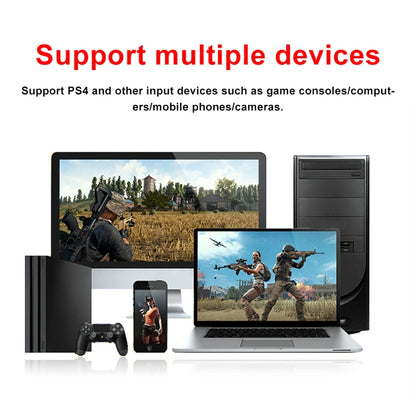 Z34 HDMI Female + Mic to HDMI Female + Audio + USB HD Video & Audio Capture Card with Loop, Z34