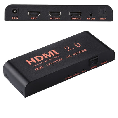 CY-041 1X2 HDMI 2.0 4K/60Hz Splitter, EU Plug, 1X2
