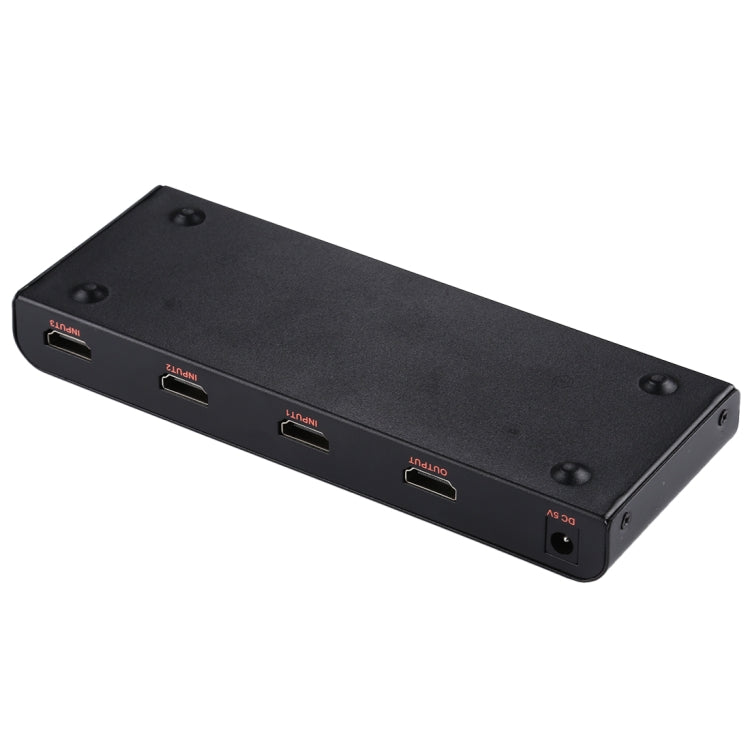 3X1 4K/60Hz HDMI 2.0 Switch with Remote Control, EU Plug, 3X1