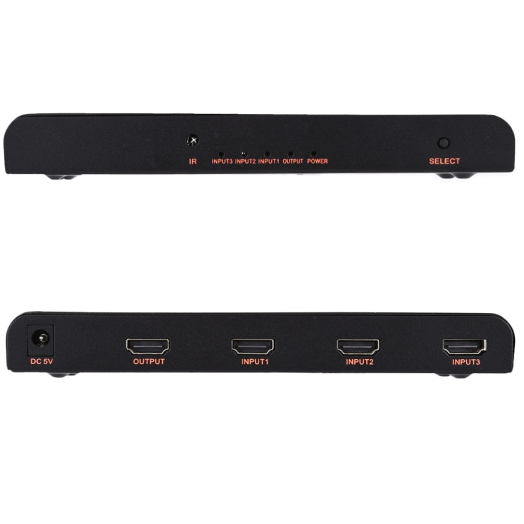3X1 4K/60Hz HDMI 2.0 Switch with Remote Control, EU Plug, 3X1