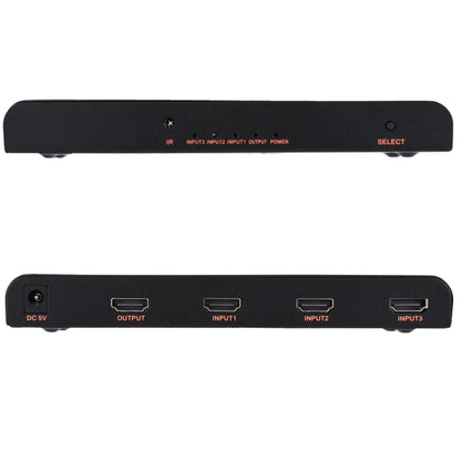 3X1 4K/60Hz HDMI 2.0 Switch with Remote Control, EU Plug, 3X1