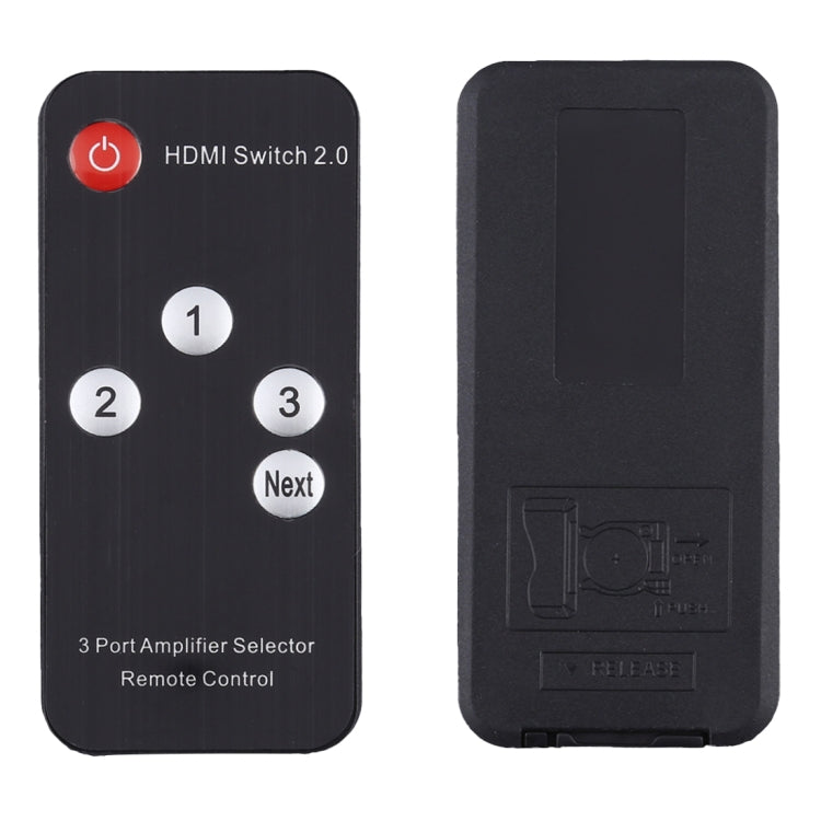 3X1 4K/60Hz HDMI 2.0 Switch with Remote Control, EU Plug, 3X1