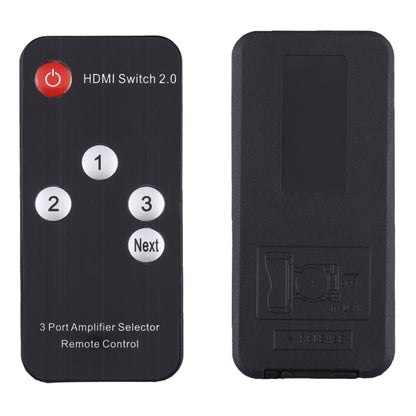 3X1 4K/60Hz HDMI 2.0 Switch with Remote Control, EU Plug, 3X1