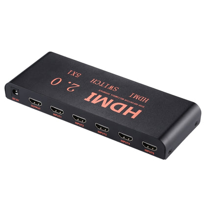 5X1 4K/60Hz HDMI 2.0 Switch with Remote Control, EU Plug, 5X1