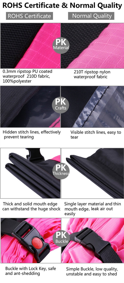 Inflatable Lounger Polyester Fabric Compression Air Bag Sofa for Beach / Travelling / Hospitality / Fishing, Size: 185cm x 75cm x 50cm, Normal Quality