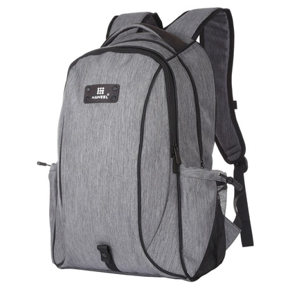 HAWEEL 14W Foldable Removable Solar Power Outdoor Portable Canvas Dual Shoulders Laptop Backpack, USB Output: 5V 2.1A Max