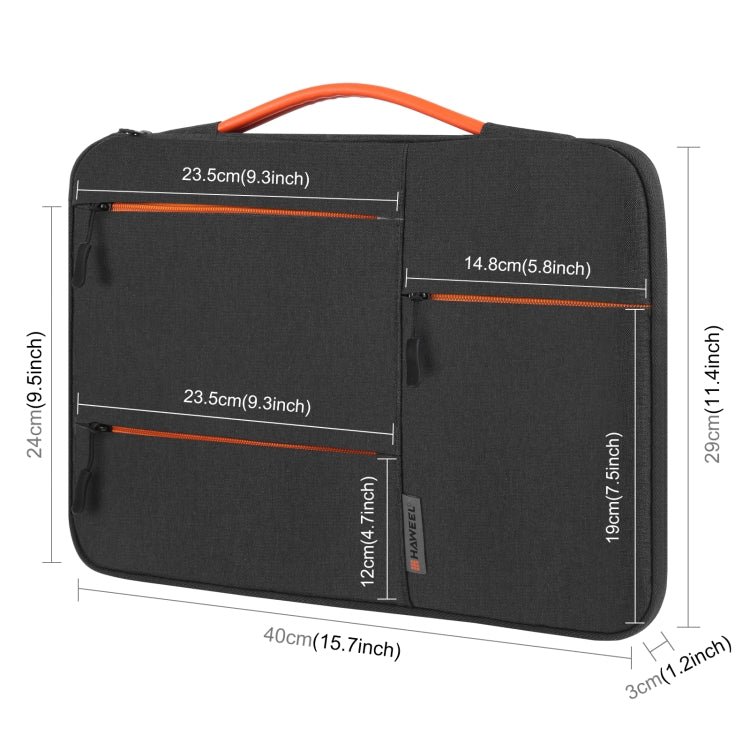 HAWEEL 15.0 inch Sleeve Case Zipper Briefcase Laptop Handbag For Macbook, Samsung, Lenovo Thinkpad, Sony, DELL Alienware, CHUWI, ASUS, HP, 15.0 inch-16.0 inch Laptops, 15.0-16.0 inch