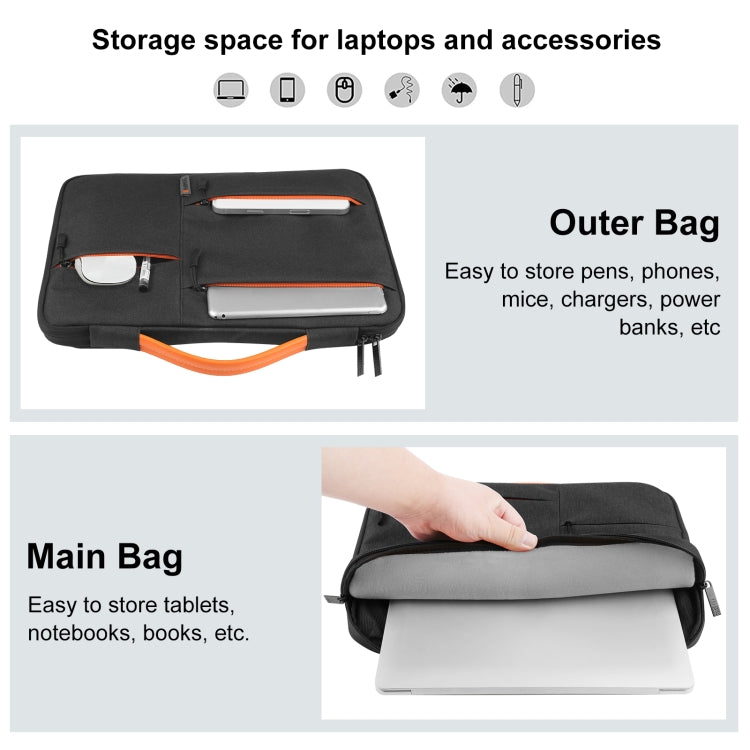HAWEEL 15.0 inch Sleeve Case Zipper Briefcase Laptop Handbag For Macbook, Samsung, Lenovo Thinkpad, Sony, DELL Alienware, CHUWI, ASUS, HP, 15.0 inch-16.0 inch Laptops, 15.0-16.0 inch