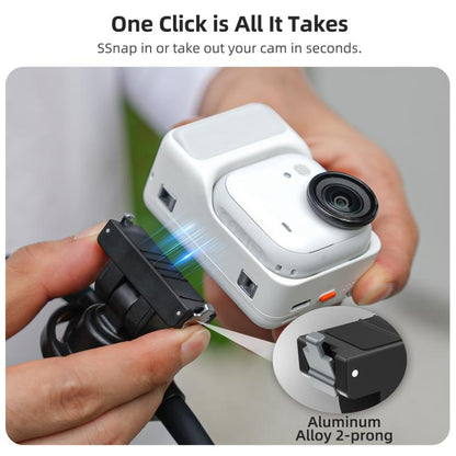 Sunnylife Magnetic POV Neck Mount Hand Free Video Vlog Neck Adjustable Selfie Holder with Body Strap For Insta360 GO Ultra, For Insta360 GO Ultra