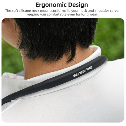 Sunnylife Magnetic POV Neck Mount Hand Free Video Vlog Neck Adjustable Selfie Holder with Body Strap For Insta360 GO Ultra, For Insta360 GO Ultra