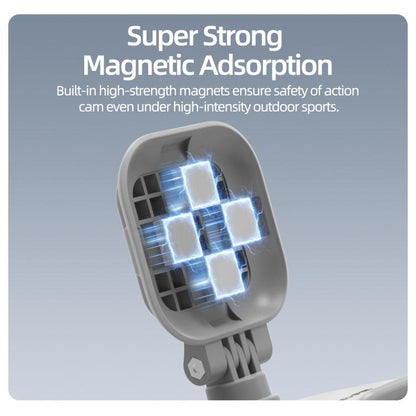 For Insta360 GO Ultra Sunnylife Magnetic Car Sun Visor Mount Action Camera Holder 360 Rotating 180 Tilt Sun Visor Holder