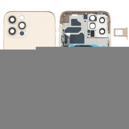 Battery Back Cover (with Side Keys & Card Tray & Power + Volume Flex Cable & Wireless Charging Module) for iPhone 12 Pro, For iPhone 12 Pro