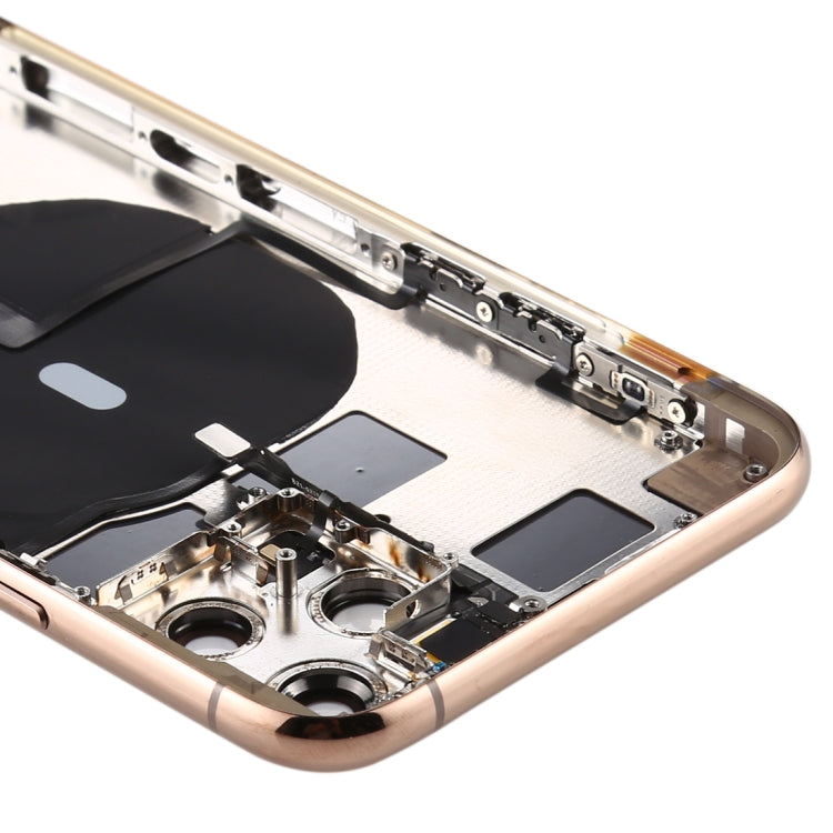 Battery Back Cover (with Side Keys & Card Tray & Power + Volume Flex Cable & Wireless Charging Module) for iPhone 11 Pro, For ip11 Pro, For iPhone 11 Pro, For iPhone11 Pro