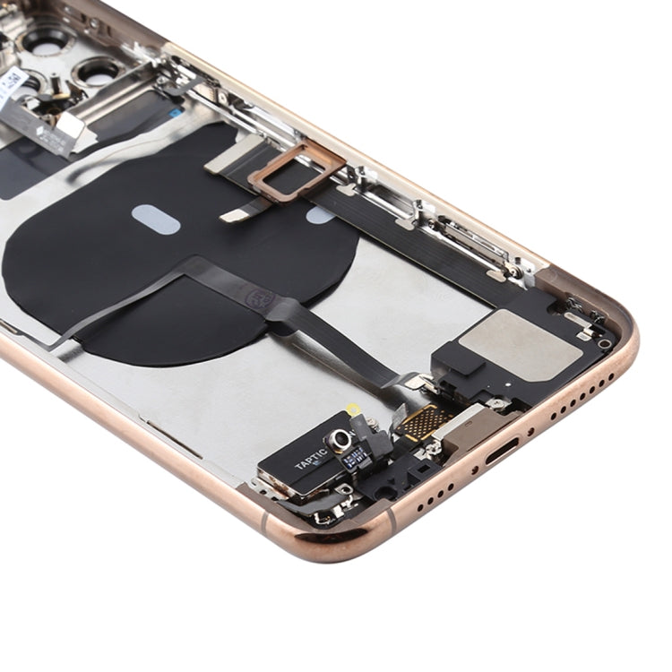 Battery Back Cover Assembly (with Side Keys & Power Button + Volume Button Flex Cable & Wireless Charging Module & Motor & Charging Port & Speaker Ringer Buzzer & Card Tray & Camera Lens Cover) for iPhone 11 Pro, For iPhone 11 Pro...