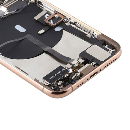 Battery Back Cover Assembly (with Side Keys & Power Button + Volume Button Flex Cable & Wireless Charging Module & Motor & Charging Port & Speaker Ringer Buzzer & Card Tray & Camera Lens Cover) for iPhone 11 Pro Max, For iPhone 11 Pro Max