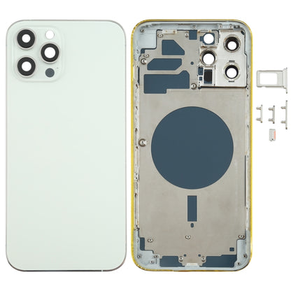 Back Housing Cover with SIM Card Tray & Side keys & Camera Lens for iPhone 12 Pro Max, For iPhone 12 Pro Max(with Card Tray & Side Keys), For iPhone 12 Pro Max(with SIM Card Tray & Side Keys)
