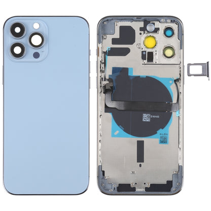 For iPhone 13 Pro Max Battery Back Cover with Side Keys & Card Tray & Power + Volume Flex Cable & Wireless Charging Module, For iPhone 13 Pro Max(Assembly)