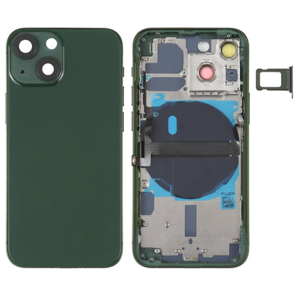 For iPhone 13 mini Battery Back Cover with Side Keys & Card Tray & Power + Volume Flex Cable & Wireless Charging Module, For iPhone 13 mini (Assembly)