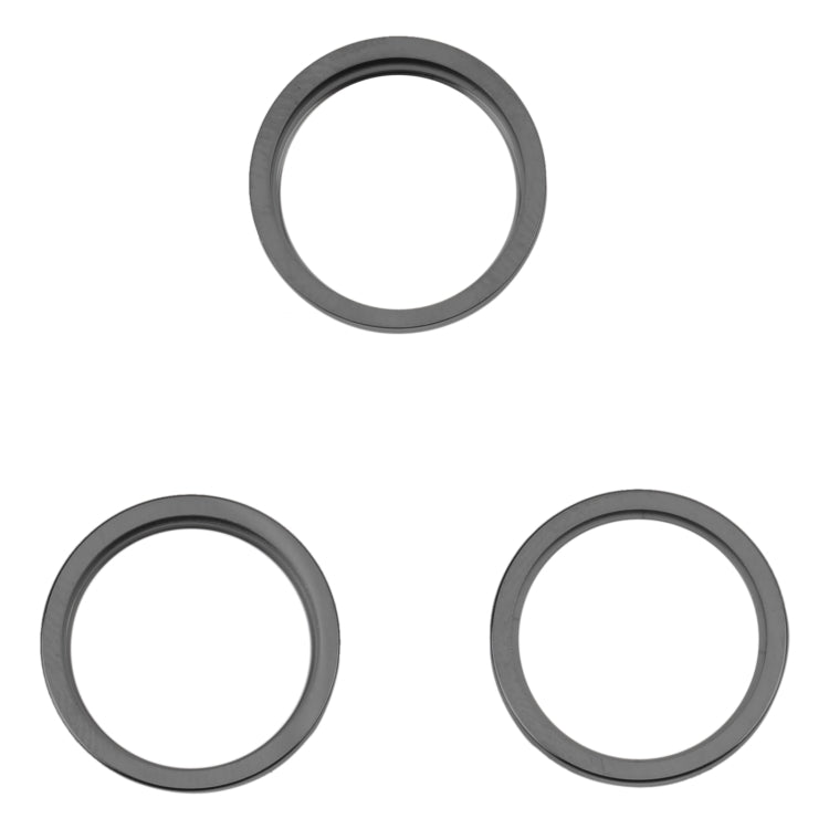 For iPhone 14 Pro Max 3PCS Rear Camera Glass Lens Metal Outside Protector Hoop Ring, For iPhone 14 Pro Max