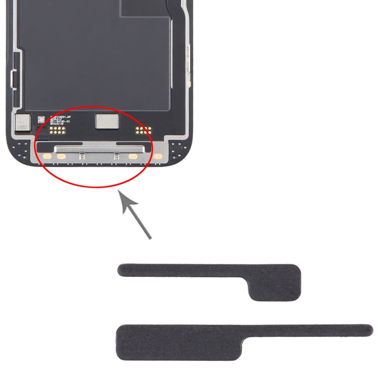 100/Set For iPhone 14 Pro LCD Bracket Sponge Foam Pads, For iPhone 14 Pro