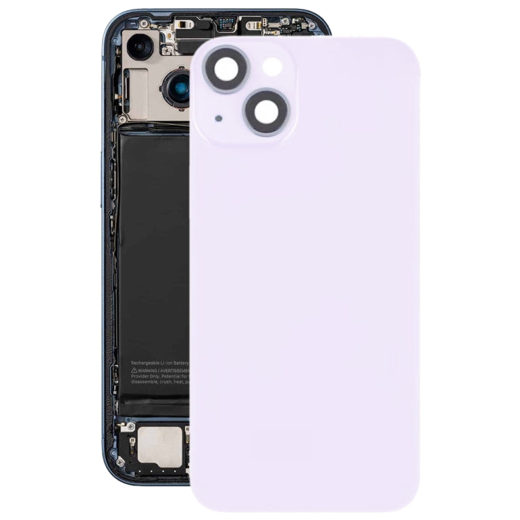 For iPhone 14 Plus Glass Battery Back Cover with Flash Bracket + Wireless Charging Module, For iPhone 14 Plus