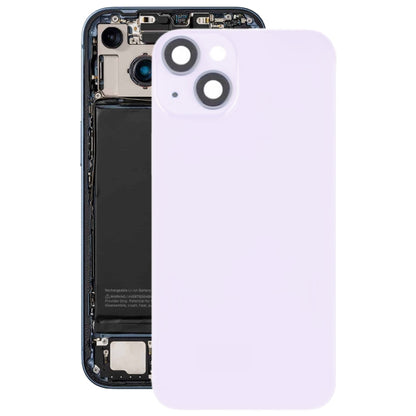 For iPhone 14 Plus Glass Battery Back Cover with Flash Bracket + Wireless Charging Module, For iPhone 14 Plus