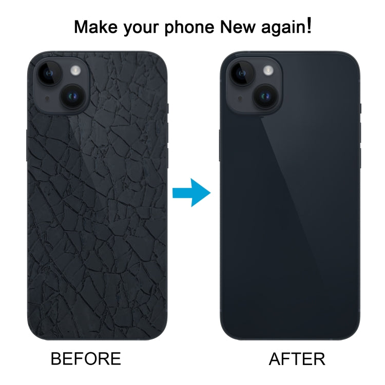 For iPhone 14 Glass Battery Back Cover with Flash Bracket + Wireless Charging Module, For iPhone 14