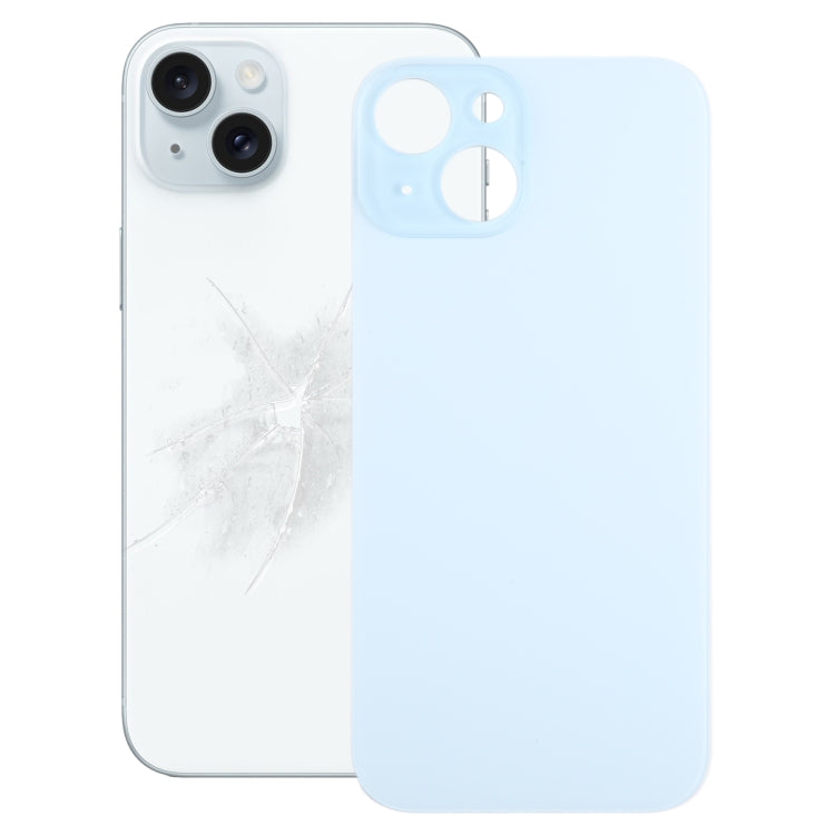 Easy Replacement Big Camera Hole Glass Back Battery Cover for iPhone 15, For iPhone 15(Not Disassemble)