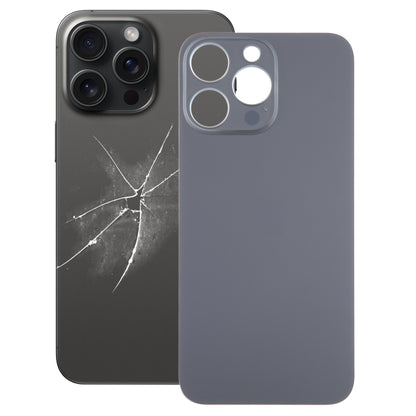 For iPhone 15 Pro Max Easy Replacement Big Camera Hole Glass Back Battery Cover, For iPhone 15 Pro Max(Not Disassemble)