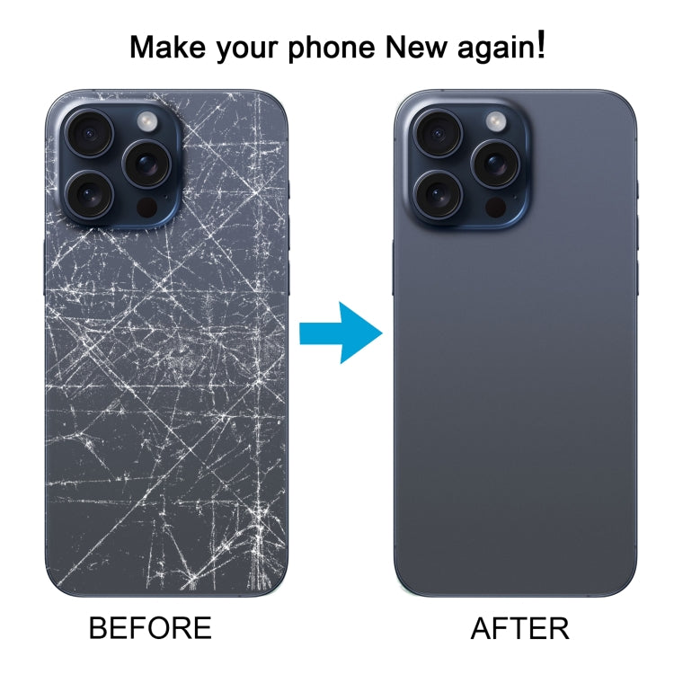 For iPhone 15 Pro Max Easy Replacement Big Camera Hole Glass Back Battery Cover, For iPhone 15 Pro Max(Not Disassemble)