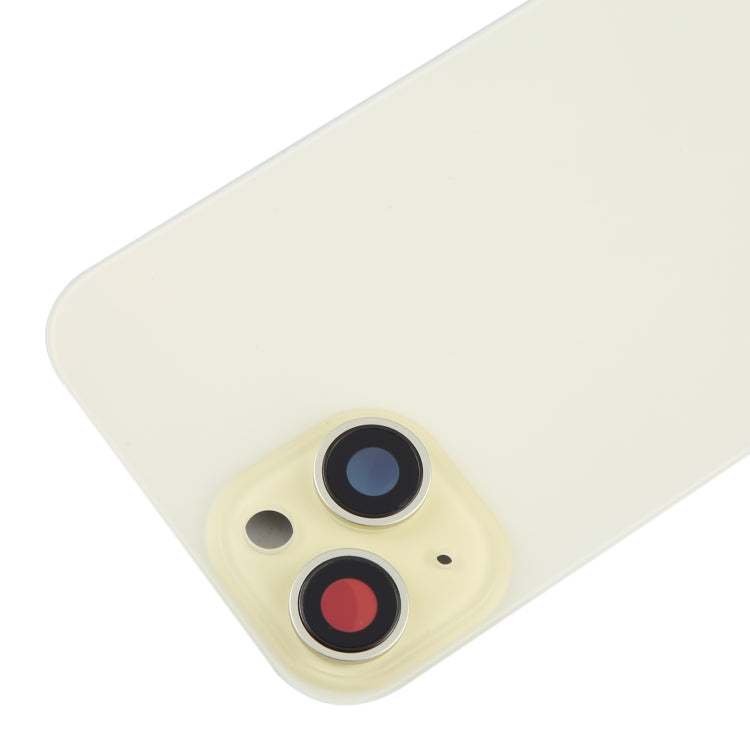 For iPhone 15 Battery Back Cover with Camera Lens Cover + MagSafe Magnet, For iPhone 15 (with MagSafe)