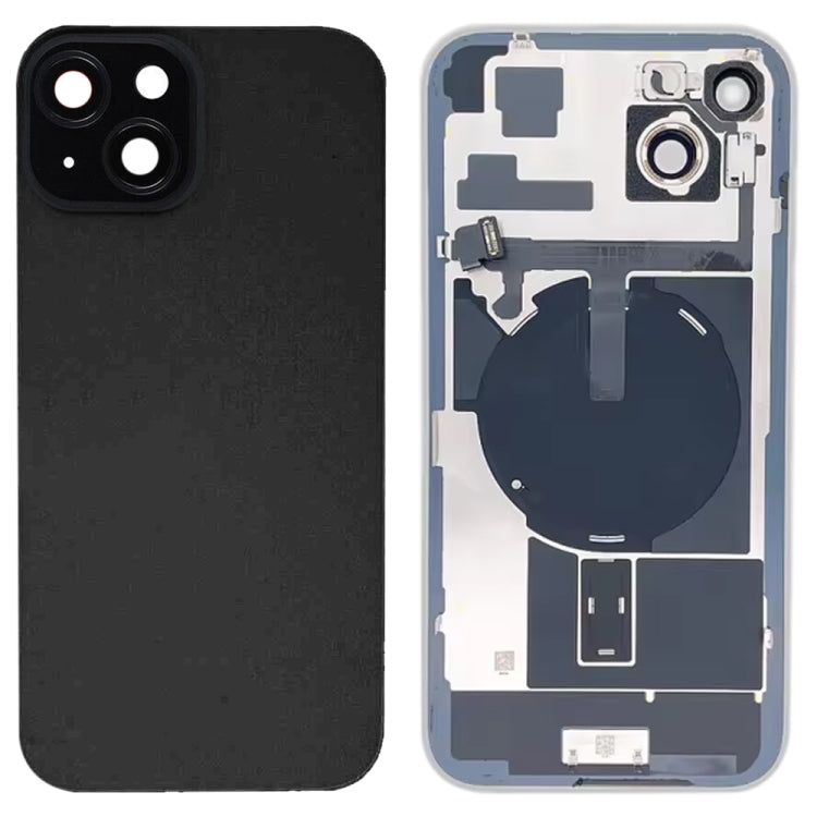 For iPhone 15 Plus Glass Battery Back Cover with Flash Bracket + Wireless Charging Module, For iPhone 15 Plus
