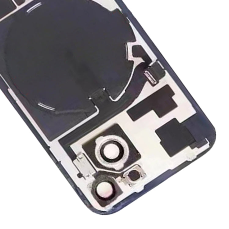 For iPhone 15 Glass Battery Back Cover with Flash Bracket + Wireless Charging Module, For iPhone 15