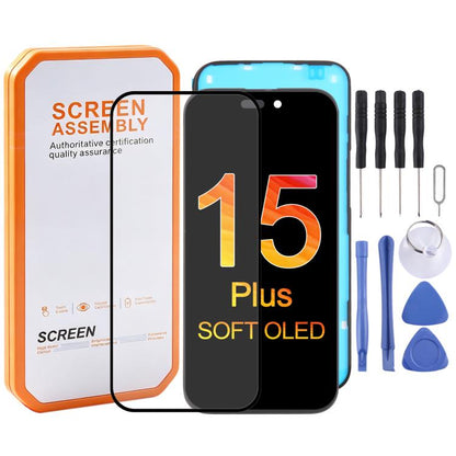 HXL Soft OLED Screen For iPhone 15 Plus, For iPhone 15 Plus