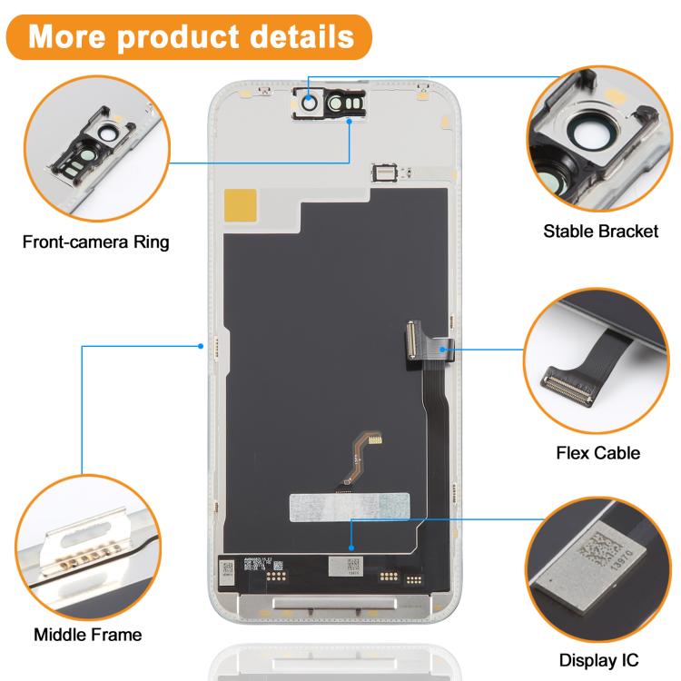 HXL Soft OLED Screen For iPhone 15 Pro Max, For iPhone 15 Pro Max