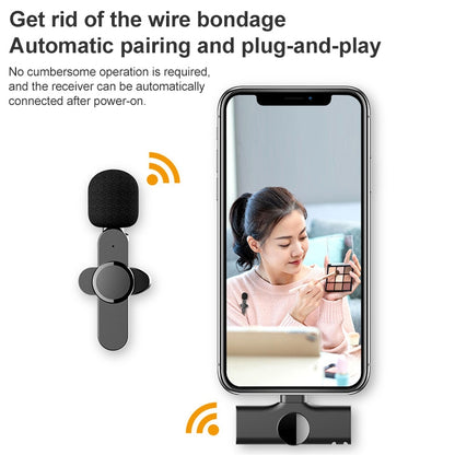 8 Pin Interface Live Broadcast Wireless Lavalier Microphone, 8 Pin