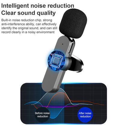 8 Pin Interface Live Broadcast Wireless Lavalier Microphone, 8 Pin