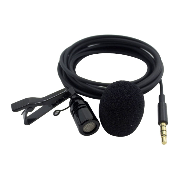 ZS0154 Recording Clip-on Collar Tie Mobile Phone Lavalier Microphone, Cable length: 1.2m, 1.2m