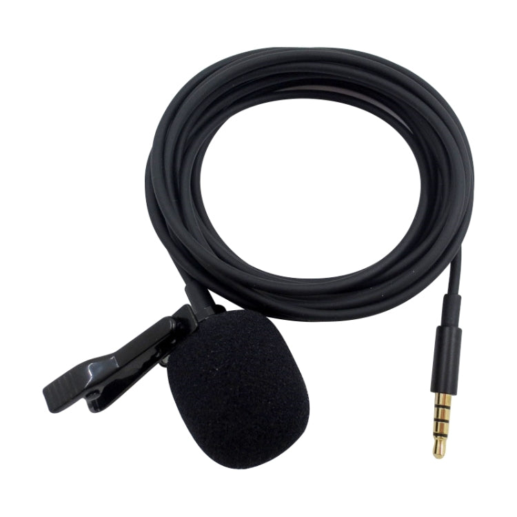 ZS0154 Recording Clip-on Collar Tie Mobile Phone Lavalier Microphone, Cable length: 1.2m, 1.2m