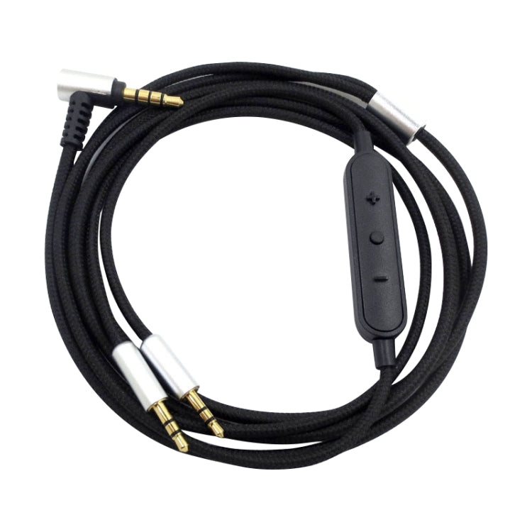 ZS0096 Wired Control Version Headphone Audio Cable for Sol Republic Master Tracks HD V8 V10 V12 X3, Wired Control Version