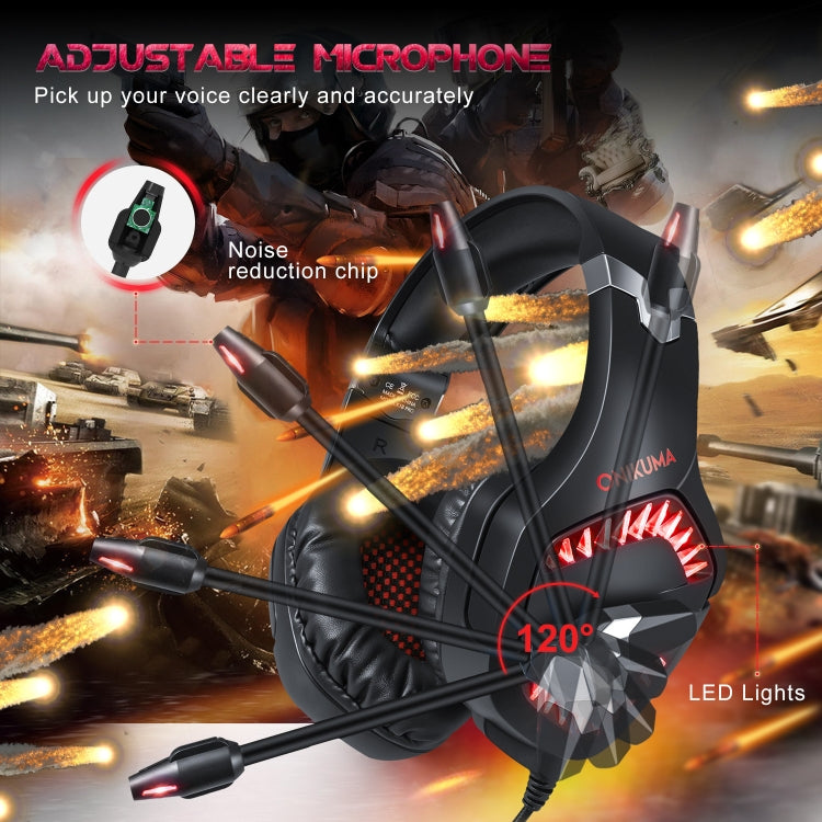 ONIKUMA K1 PRO Stereo Surround Gaming Headphone with Microphone & LED Lights