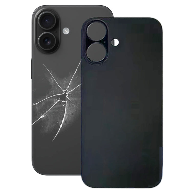 For iPhone 16 Plus Easy Replacement Big Camera Hole Glass Back Battery Cover, For iPhone 16 Plus (Not Disassemble)