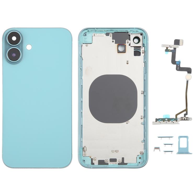 Back Cover with Appearance Imitation of iP16 for iPhone XR, Black, Pink, Green, Blue, White